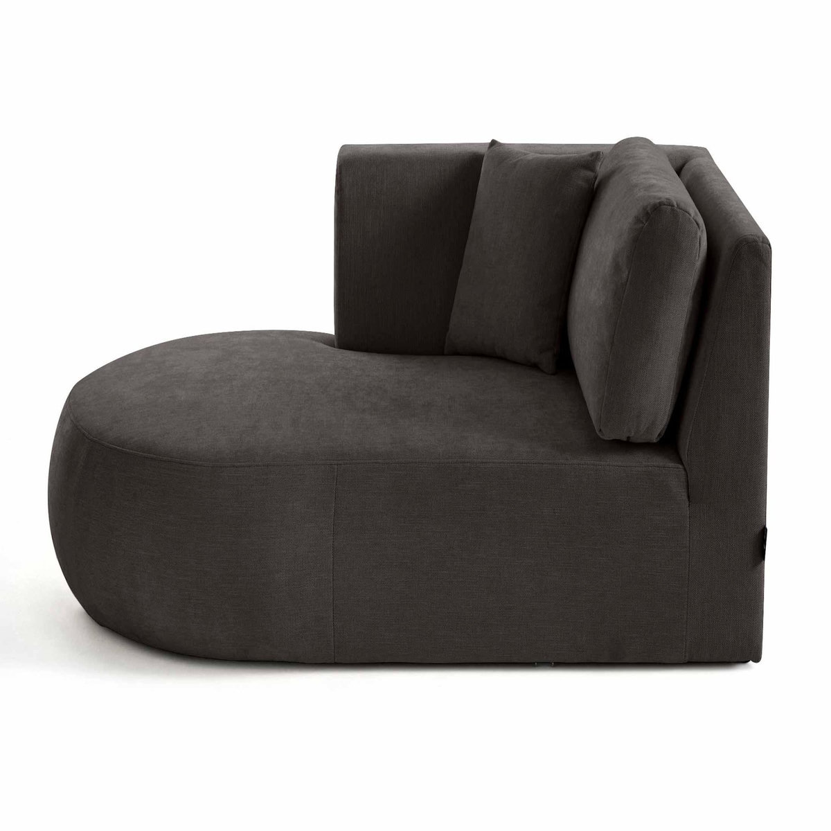 LISA DESIGN Santorini - module d'assise méridienne gauche - en tissu texturé