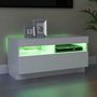 Voir la diapositive 4 : VIDAXL Meuble TV avec lumieres LED blanc 80x35x40 cm