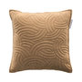 Voir la diapositive 1 : Paris Prix Housse de Coussin Velours Uni  Solange  40x40cm Chamois