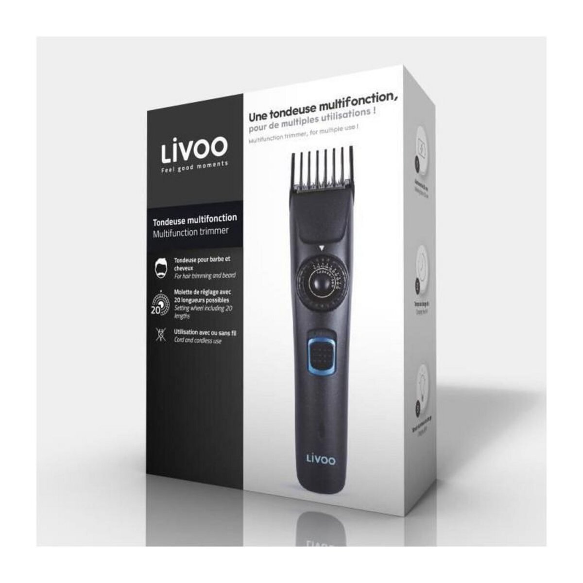 LIVOO Tondeuse multifonction rechargeable - dos172