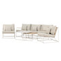 Voir la diapositive 2 : Paris Prix Salon de Jardin 5 Places  Palazzo  209cm Beige
