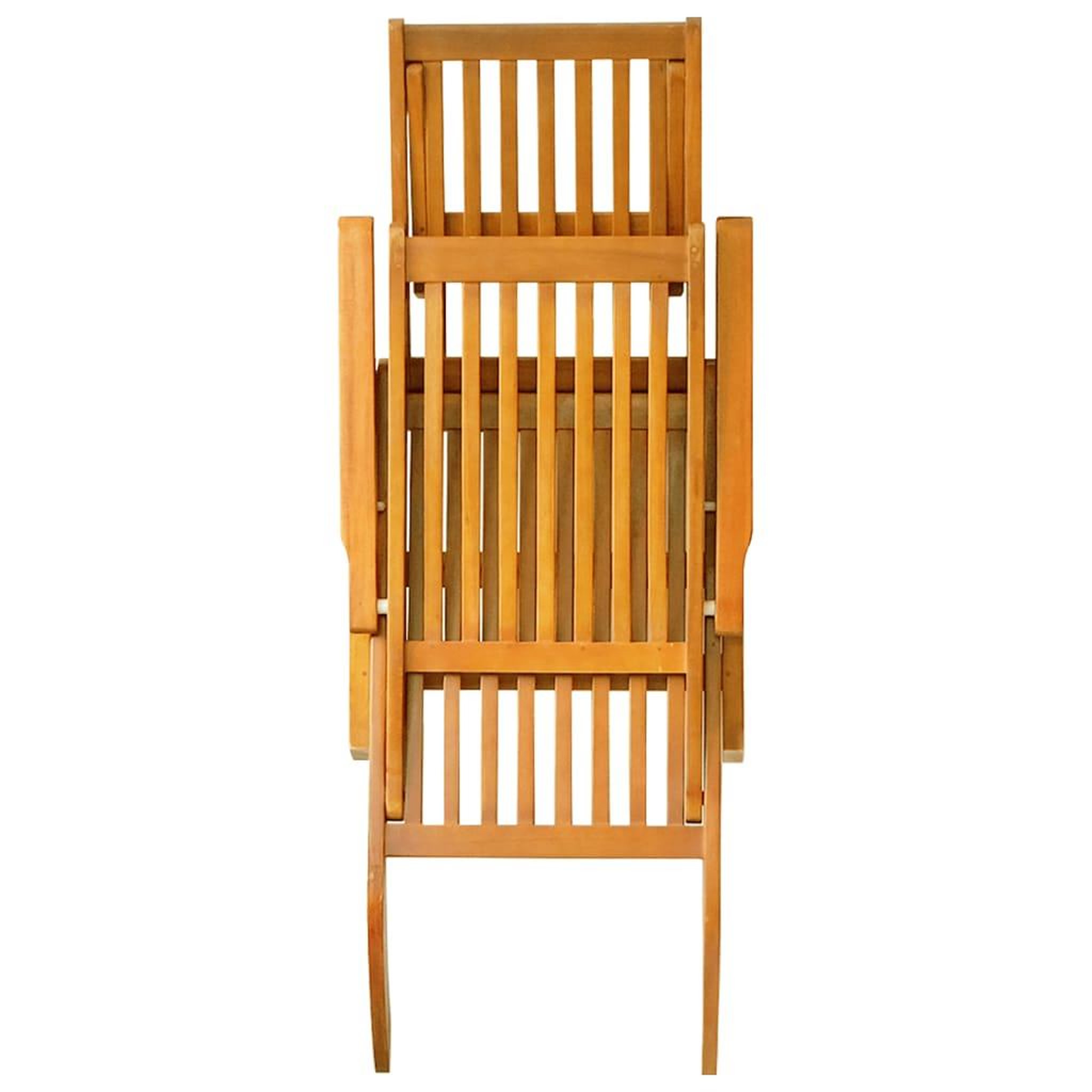 Voir la diapositive 5 : VIDAXL Chaise longue d'exterieur repose-pieds et table Acacia solide