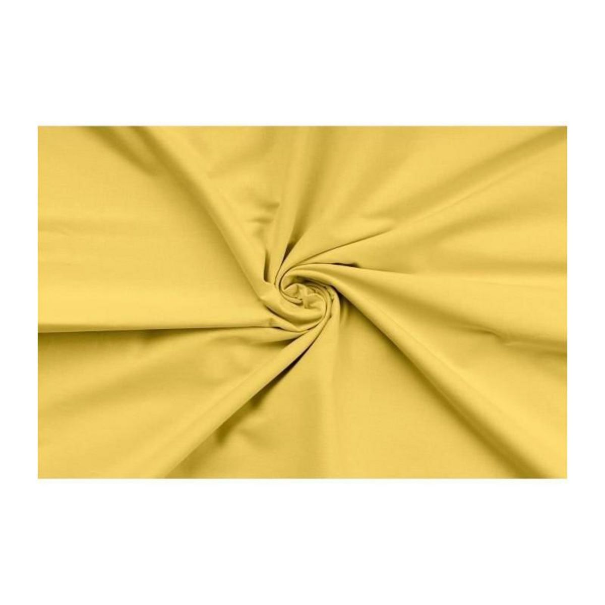 GENERIQUE Parure de lit - 1 housse de couette 220 x 240 cm + 2 taies d'oreiller 60 x 60 cm - 100% coton renforcé - Jaune