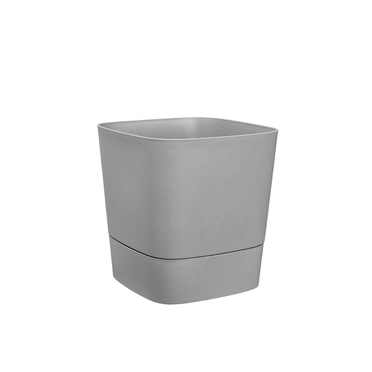 ELHO Pot de fleurs carré extérieur/intérieur 30 x 30 cm Elho Aqua Care Greensense gris ciment