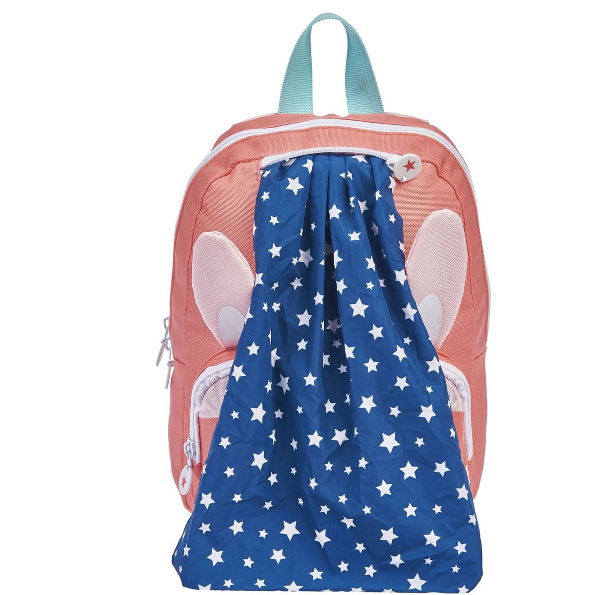 AUCHAN Sac maternelle cape rose lapin