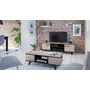 Voir la diapositive 6 : Meuble TV 2 portes 2 niches L150cm JAMES