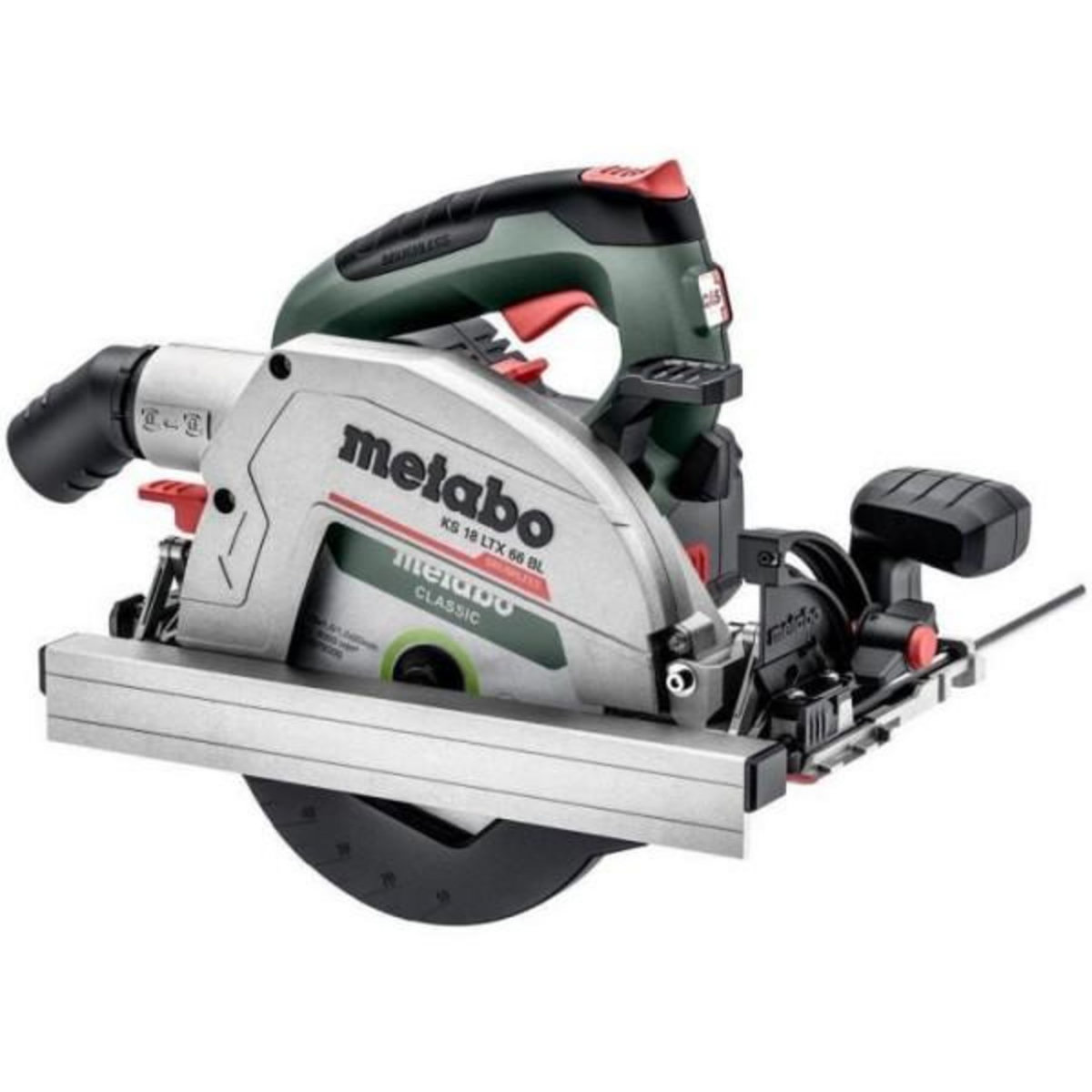 METABO Scie circulaire portative sans fil - METABO - KS 18 LTX 66 BL - 18 V - lame de scie circulaire carbure
