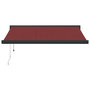 Voir la diapositive 3 : VIDAXL Auvent retractable automatique bordeaux 350x250 cm
