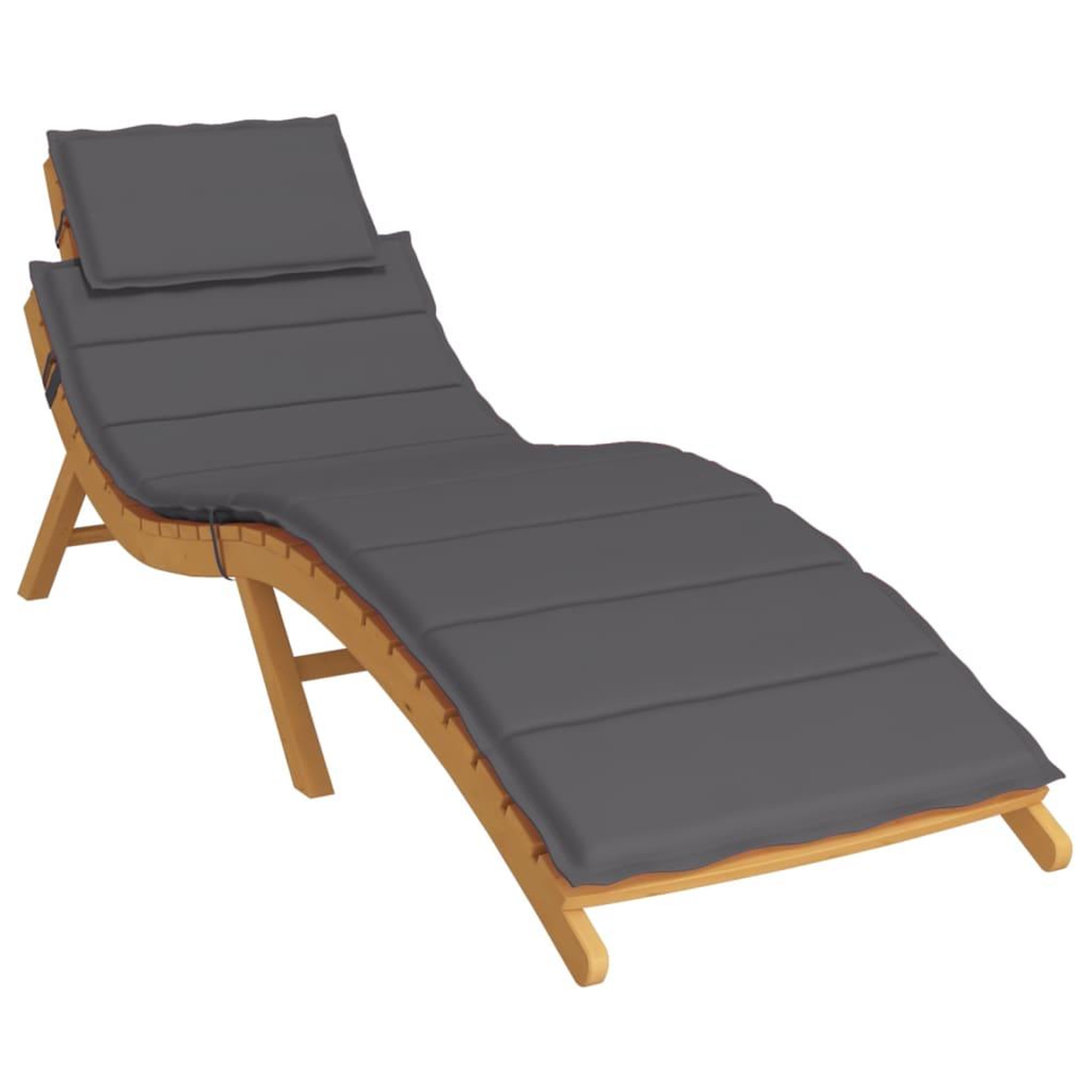 Voir la diapositive 3 : VIDAXL Coussin de chaise longue anthracite 186x58x3 cm tissu oxford