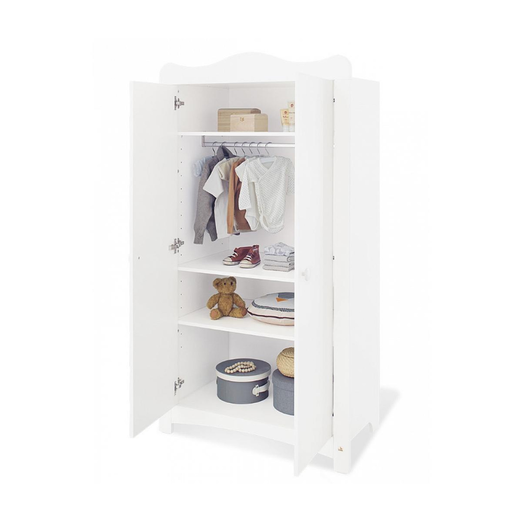 Voir la diapositive 2 : Pinolino Armoire  Florentina L 98 x P 58 x H 180