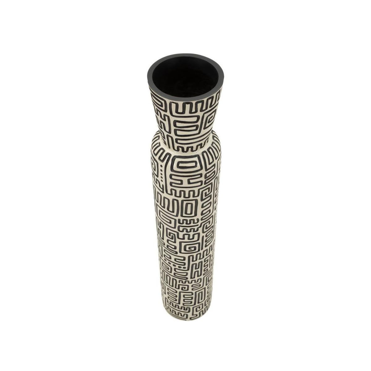 Paris Prix Vase Design  Nairobi  86cm Blanc & Noir