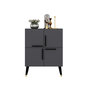 Voir la diapositive 1 : Habitat et Jardin Buffet en bois  Makro  - 70 x 35 x 90 cm - Gris anthracite
