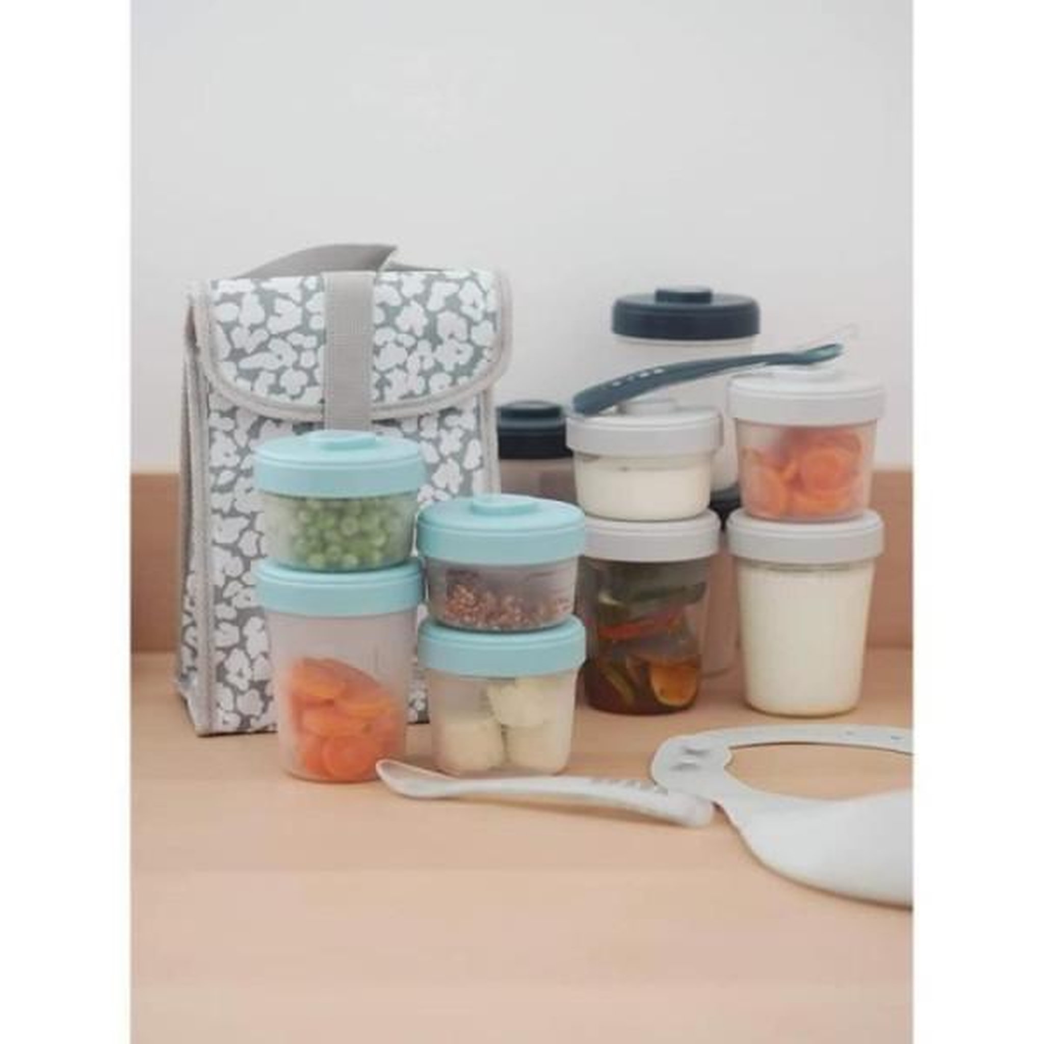 Voir la diapositive 6 : BEABA BEABA, Set 1er age 6 portions clip de conservation - 2x90ml + 4x150ml