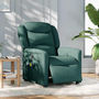 Voir la diapositive 2 : VIDAXL Fauteuil de massage inclinable electrique Vert fonce Tissu