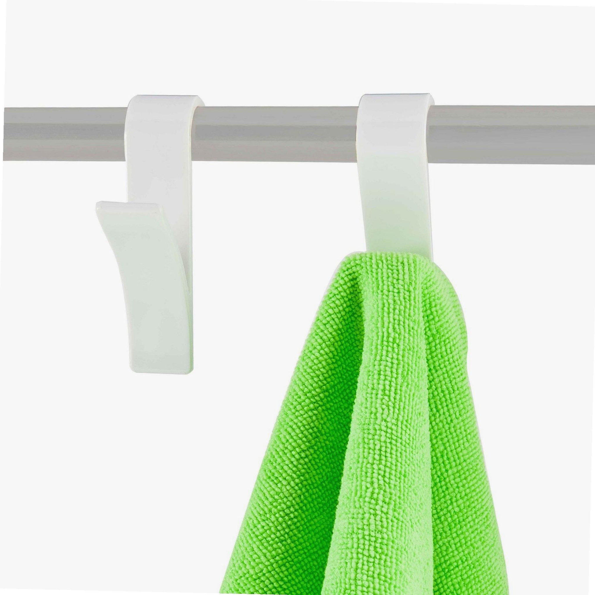 Voir la diapositive 3 : Msv Crochet pour sèche serviette blanc 2 pcs