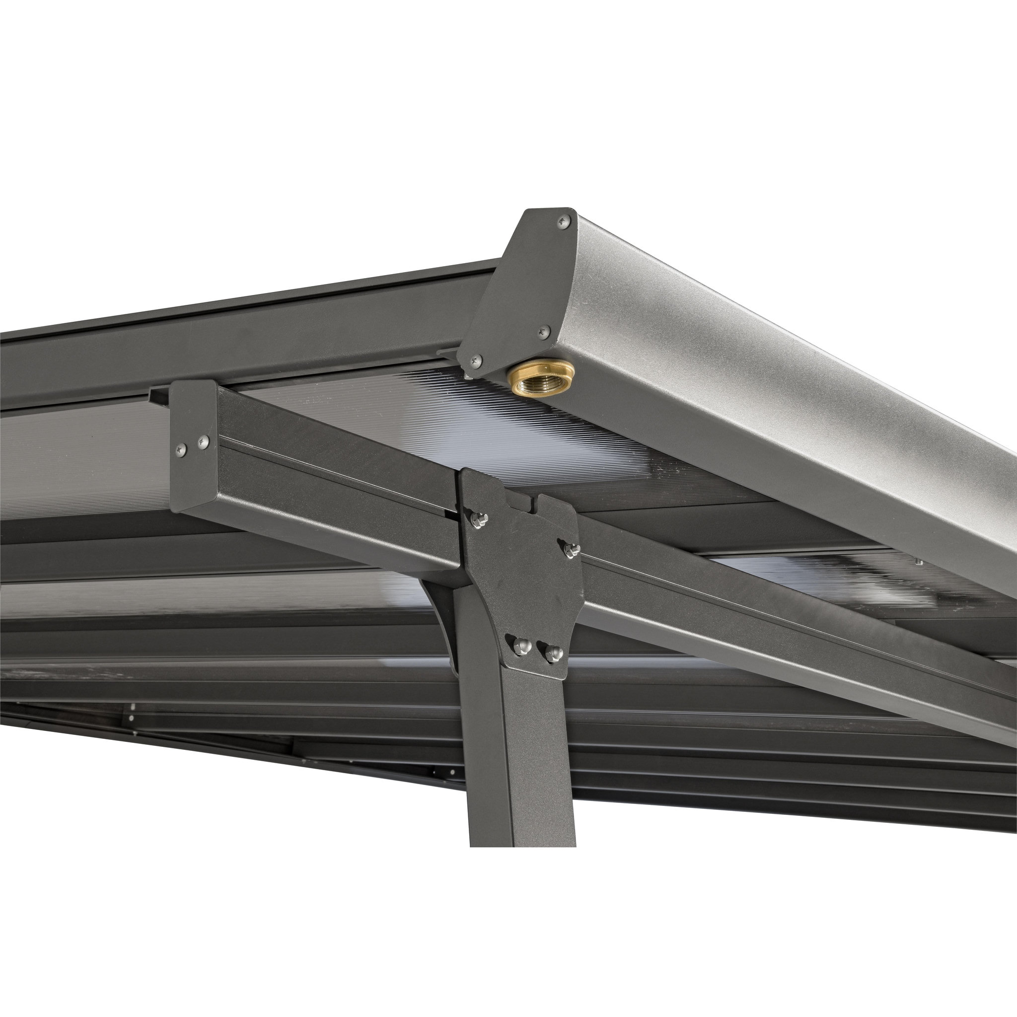 Voir la diapositive 4 : Pergola - Adossée - Aluminium - 9-21m²