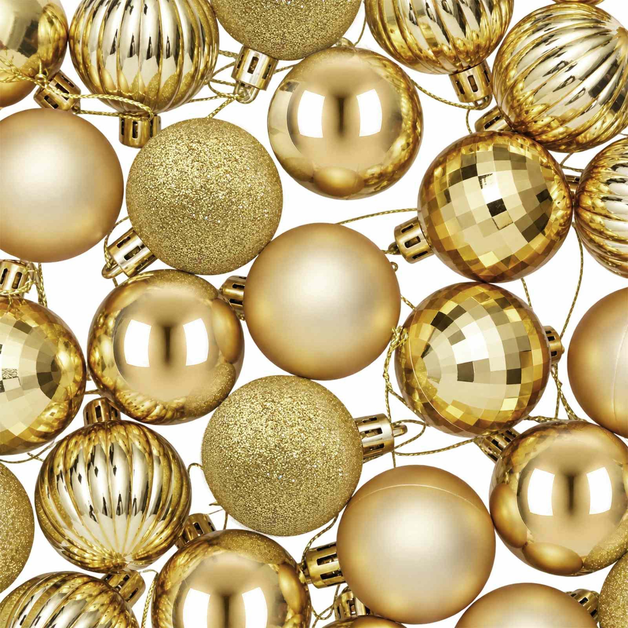 Voir la diapositive 6 : VIDAXL Ensemble de boules de Noël 100 pc Dore 4 cm Polystyrene