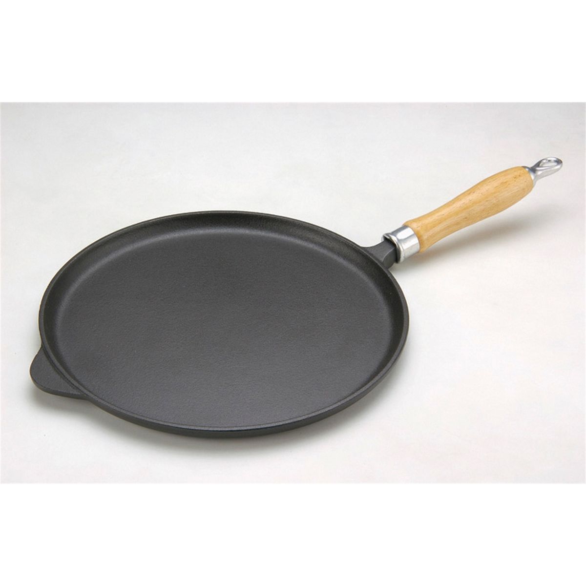 BAUMALU Crêpière en fonte 27 cm, poêle à crêpes