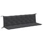 Voir la diapositive 2 : VIDAXL Coussins de banc de jardin lot de 2 anthracite melange tissu