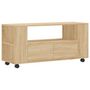 Voir la diapositive 2 : VIDAXL Meubles TV chene sonoma 102x34,5x43 cm bois d'ingenierie