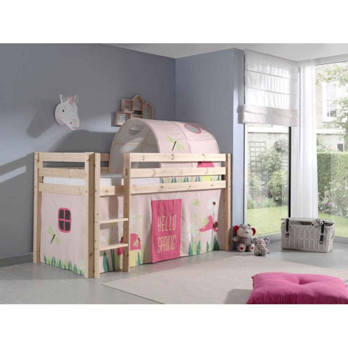 Paris Prix Pack - Lit Enfant, Tente & Tunnel  Pino Spring  Naturel