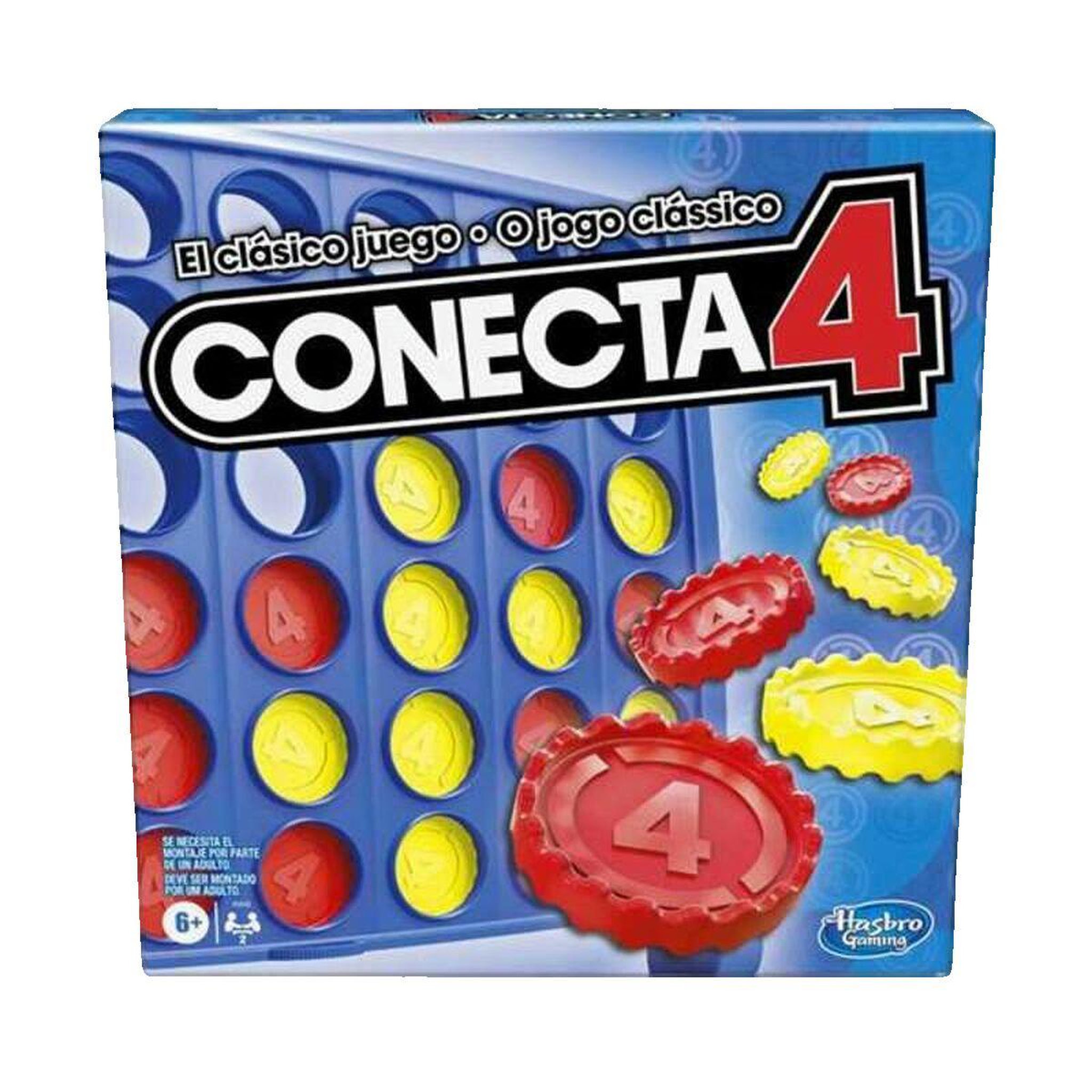 Voir la diapositive 1 : HASBRO Jeu de société Hasbro Connect 4 en plastique durable
