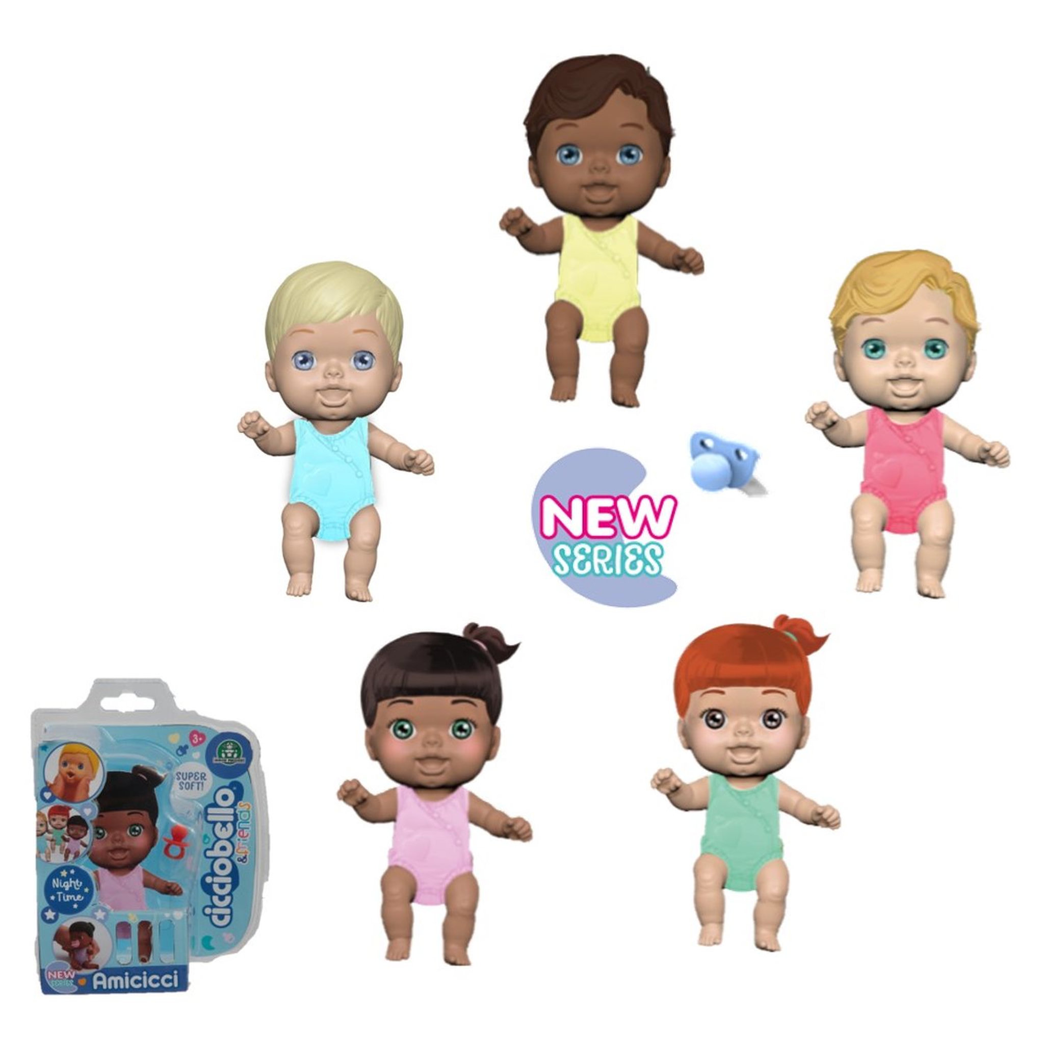 GP TOYS Poupée Ciciobello Amicicci avec accessoires - Série Nuit 