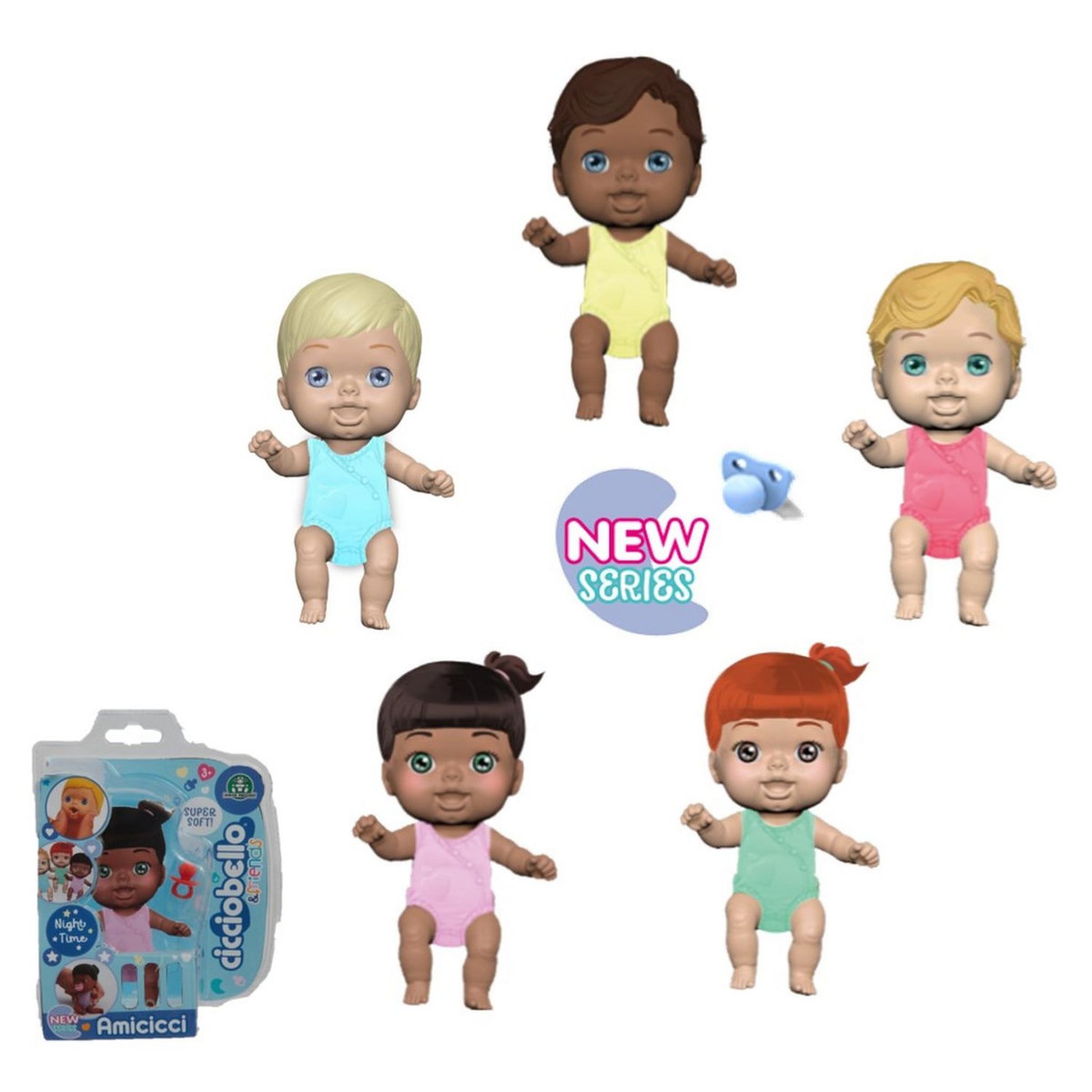 GP TOYS Poupée Ciciobello Amicicci avec accessoires - Série Nuit 