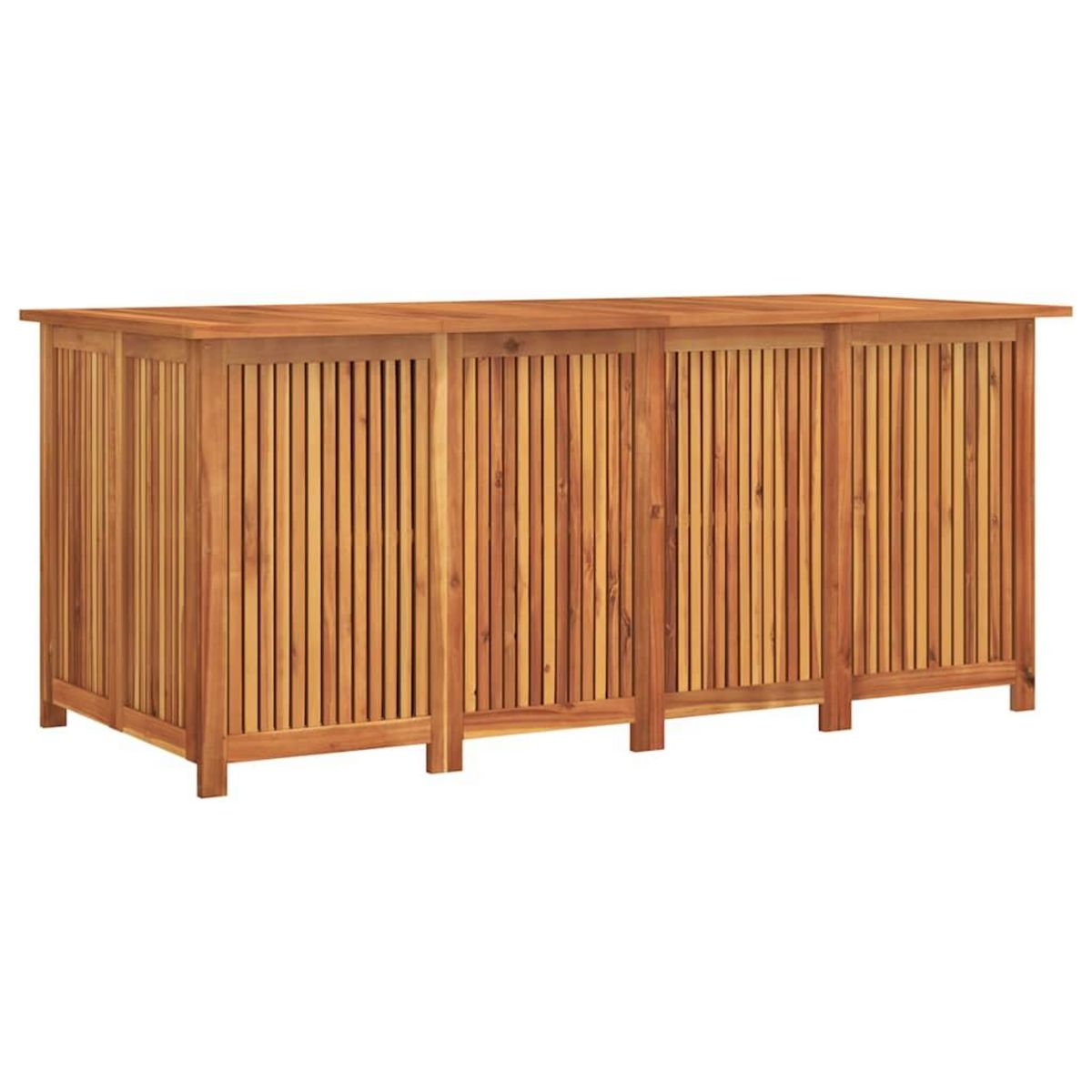 VIDAXL Boîte de rangement de jardin 200x80x75 cm bois massif d'acacia