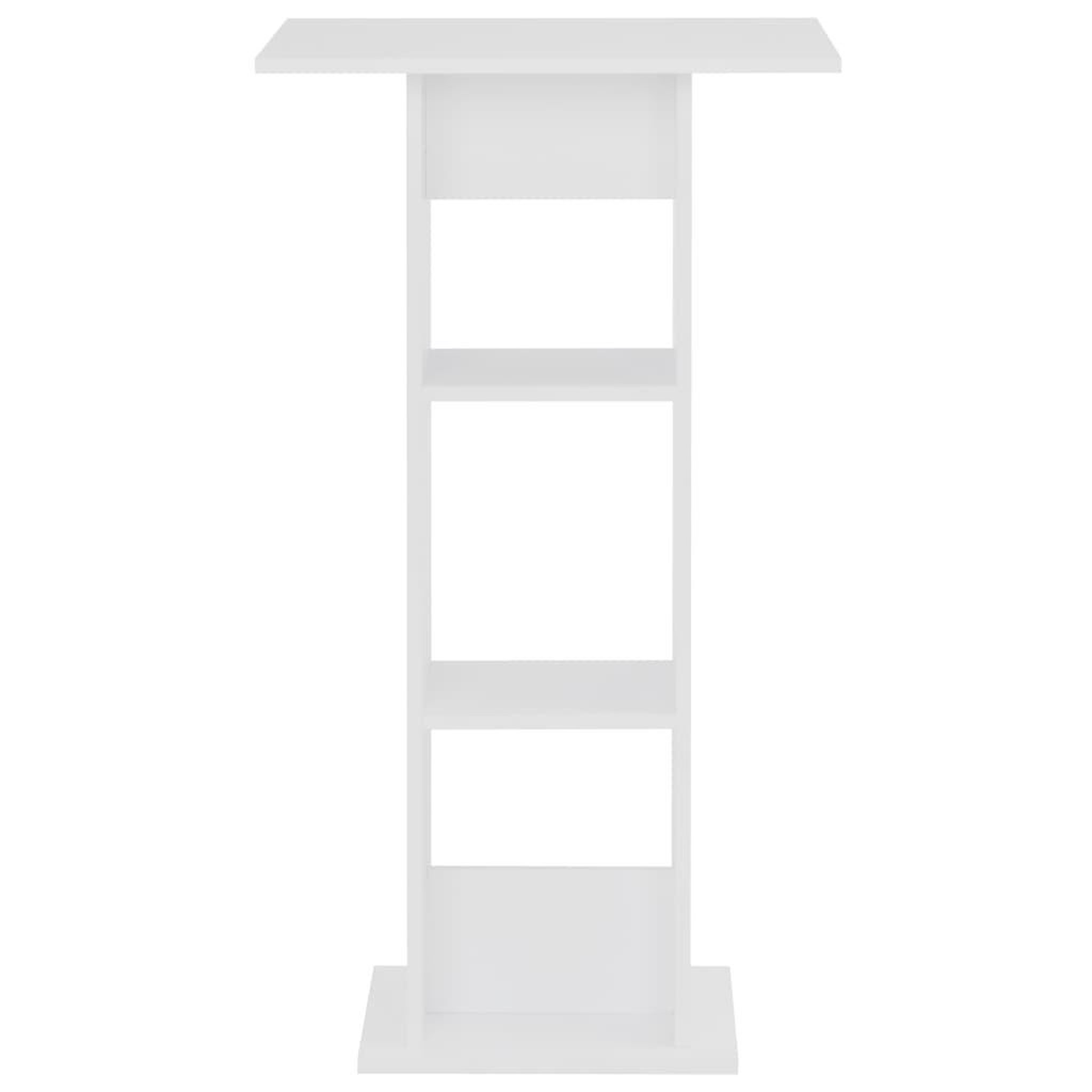 Voir la diapositive 2 : VIDAXL Table de bar Blanc 60x60x110 cm