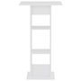 Voir la diapositive 2 : VIDAXL Table de bar Blanc 60x60x110 cm
