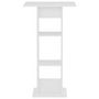 Voir la diapositive 2 : VIDAXL Table de bar Blanc 60x60x110 cm