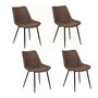 Voir la diapositive 1 : ATMOSPHERA Lot de 4 chaises Olwen