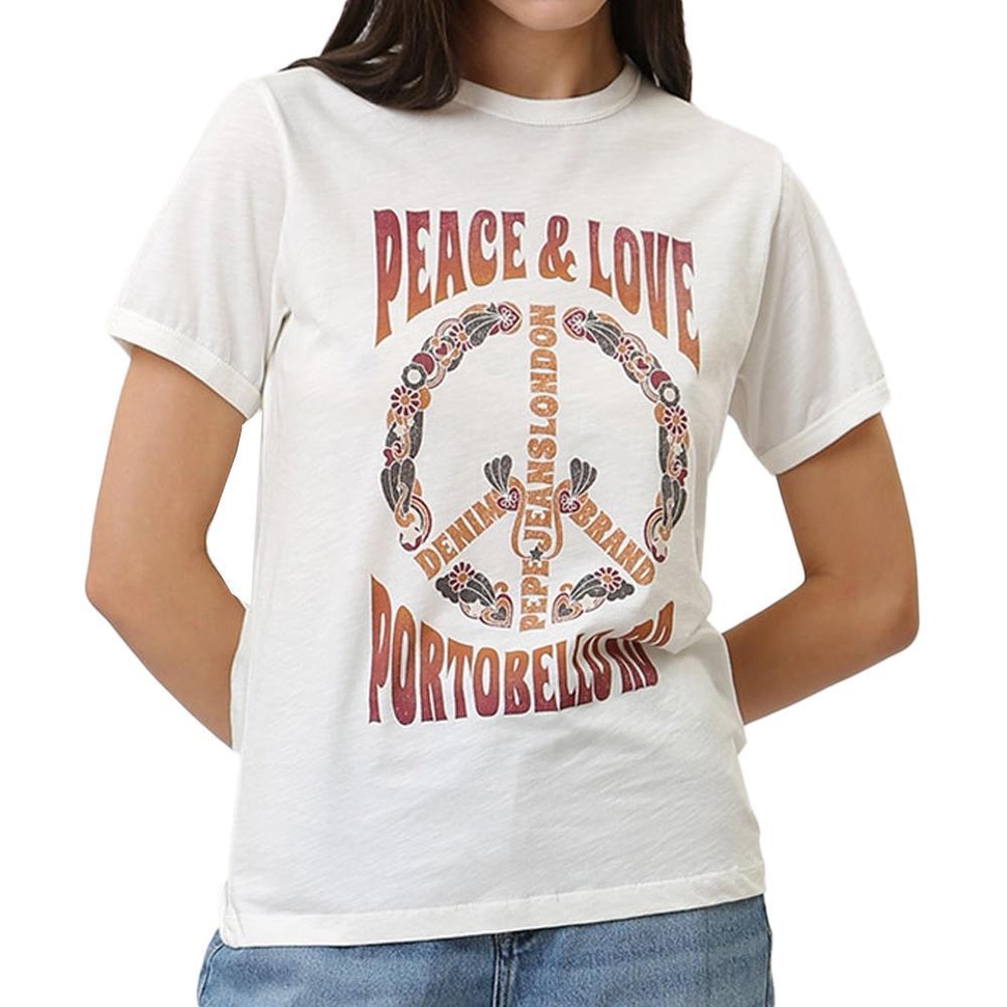 Pepe Jeans T-shirt Blanc Femme Pepe jeans Cala. Coloris disponibles : Blanc