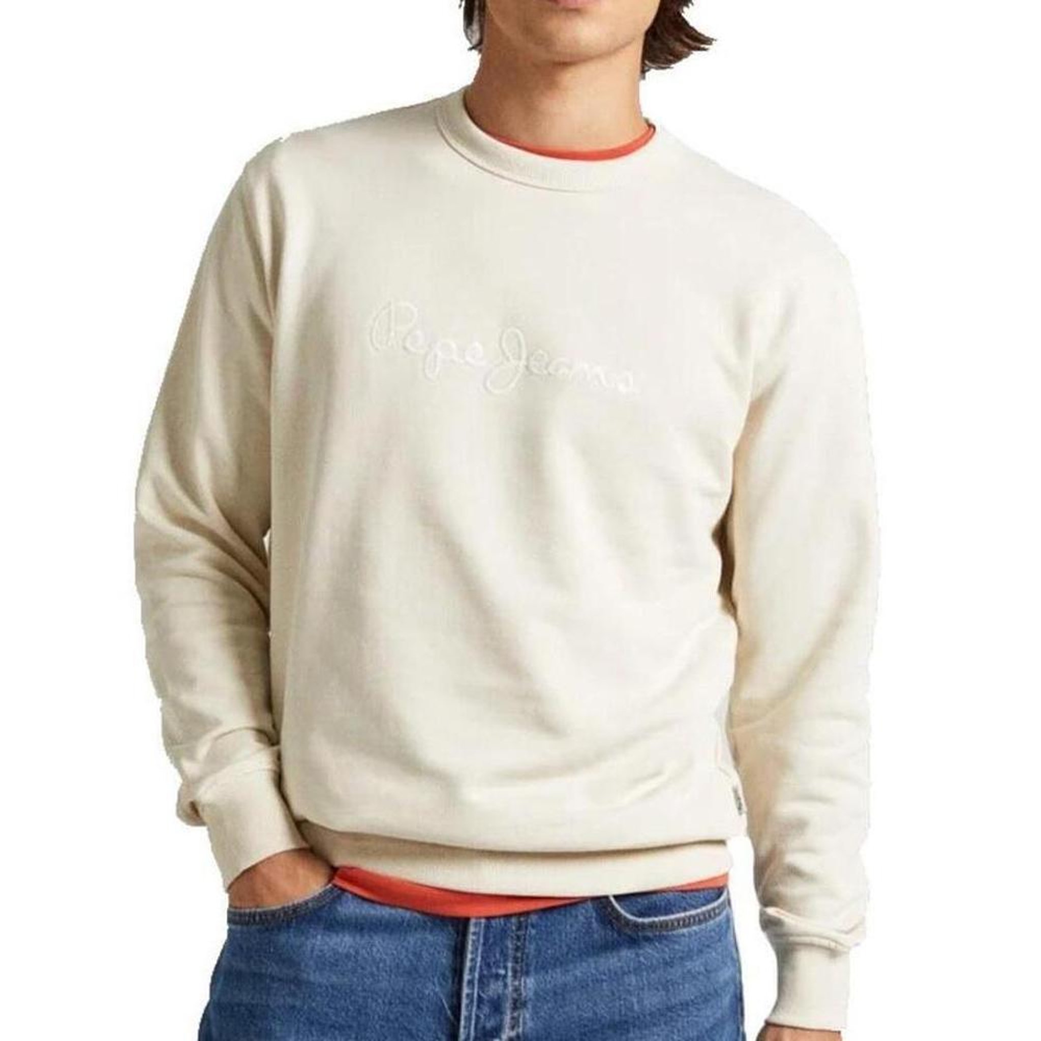 Voir la diapositive 2 : Pepe Jeans Sweat beige homme pepe jeans joe crew