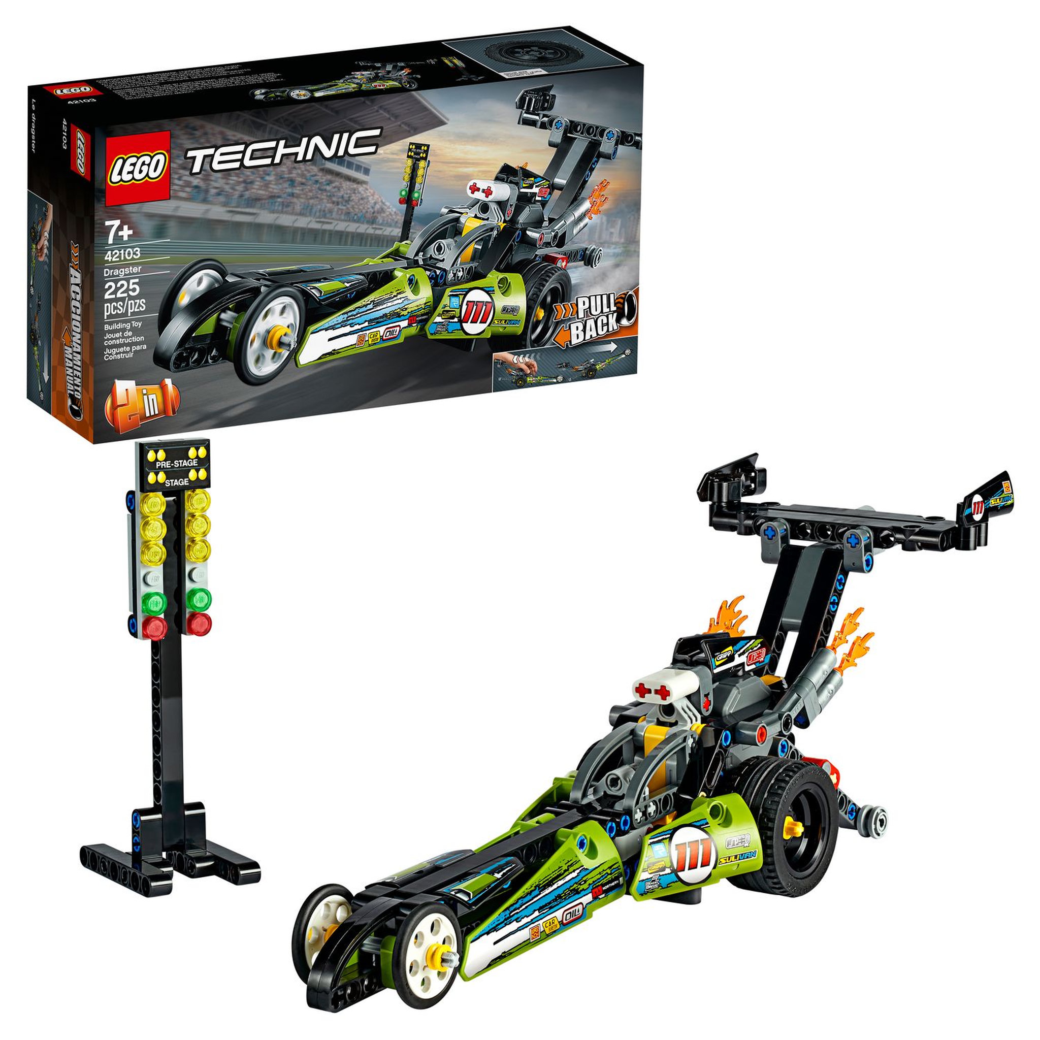 Voir la diapositive 6 : LEGO Technic 42103 - Le dragster
