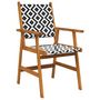 Voir la diapositive 5 : VIDAXL Ensemble a manger de jardin 5 pcs Bois d'acacia solide