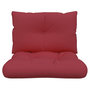 Voir la diapositive 5 : VIDAXL Coussins de palette lot de 2 rouge bordeaux tissu