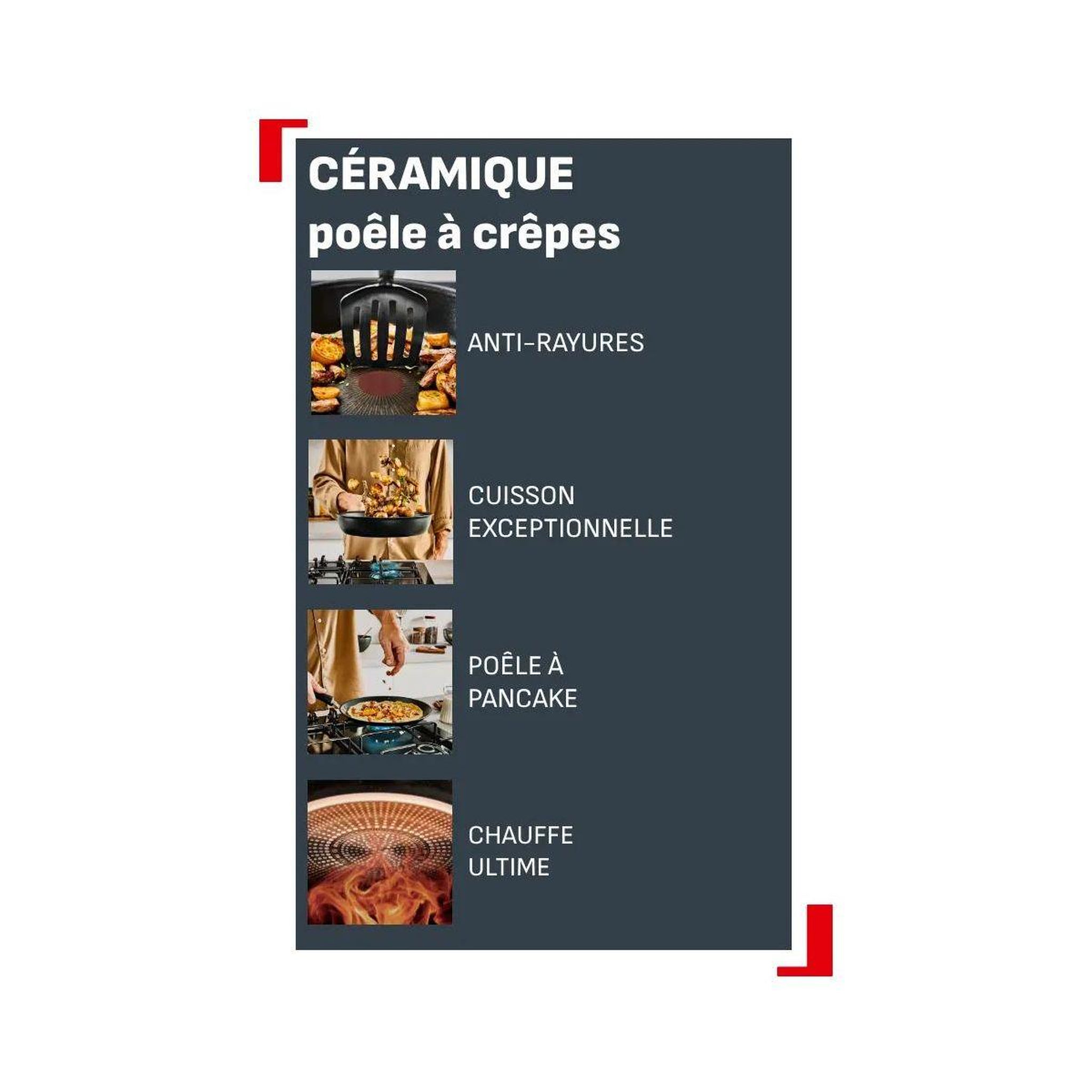 Voir la diapositive 2 : TEFAL Crêpière 28cm excellence +