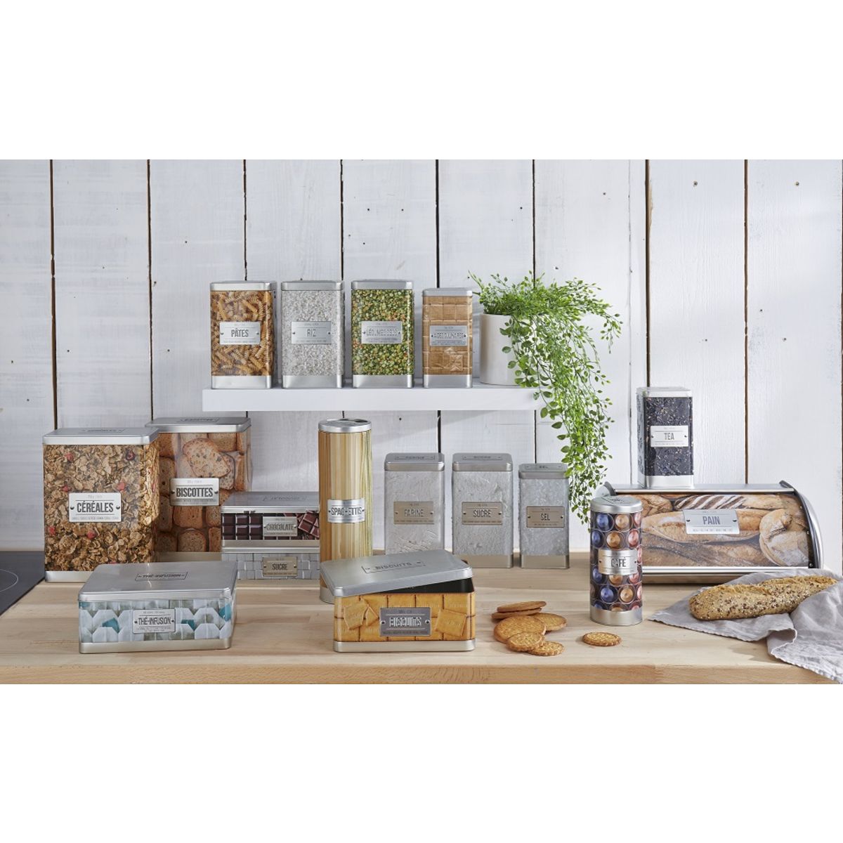 Boite à pain relief acier inoxydable