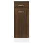 Voir la diapositive 5 : VIDAXL Armoire de plancher a tiroir  Lyon  Chene marron 30x46x81,5 cm