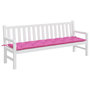 Voir la diapositive 3 : VIDAXL Coussin de banc de jardin rose 200x50x7 cm tissu