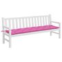 Voir la diapositive 3 : VIDAXL Coussin de banc de jardin rose 200x50x7 cm tissu