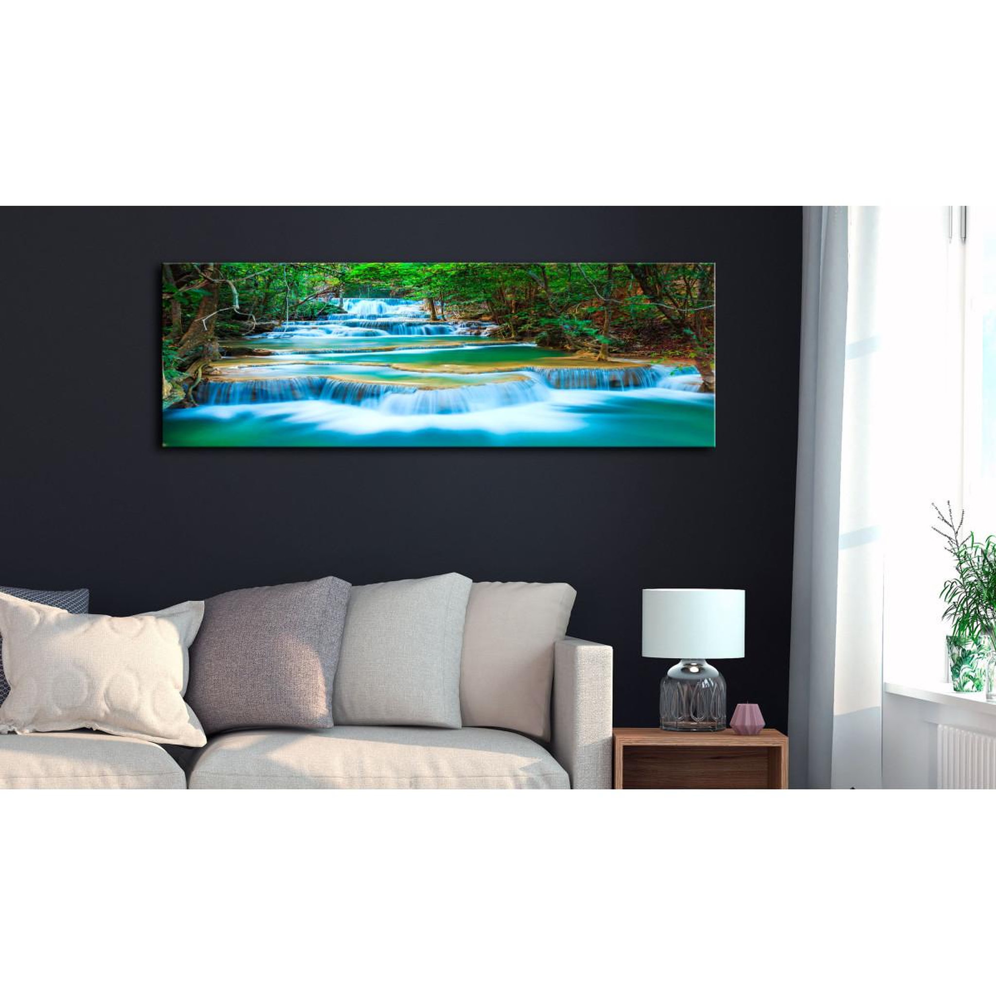 Voir la diapositive 2 : Paris Prix Tableau Imprimé  Sapphire Waterfalls