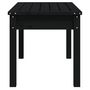 Voir la diapositive 5 : VIDAXL Banc de jardin noir 80x44x45 cm bois massif de pin