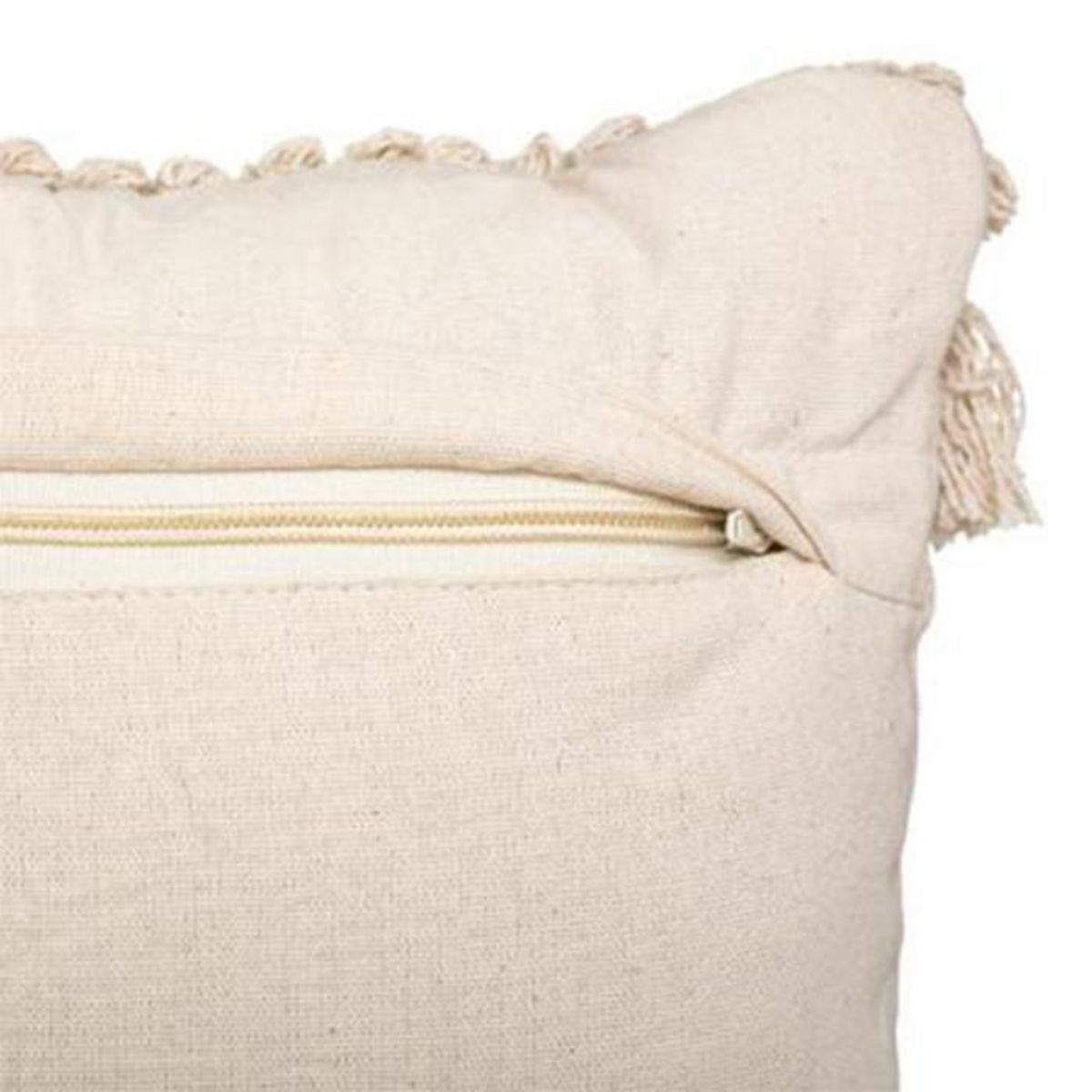 ATMOSPHERA Coussin Déco  Jute & Sequins  30x50cm Ivoire