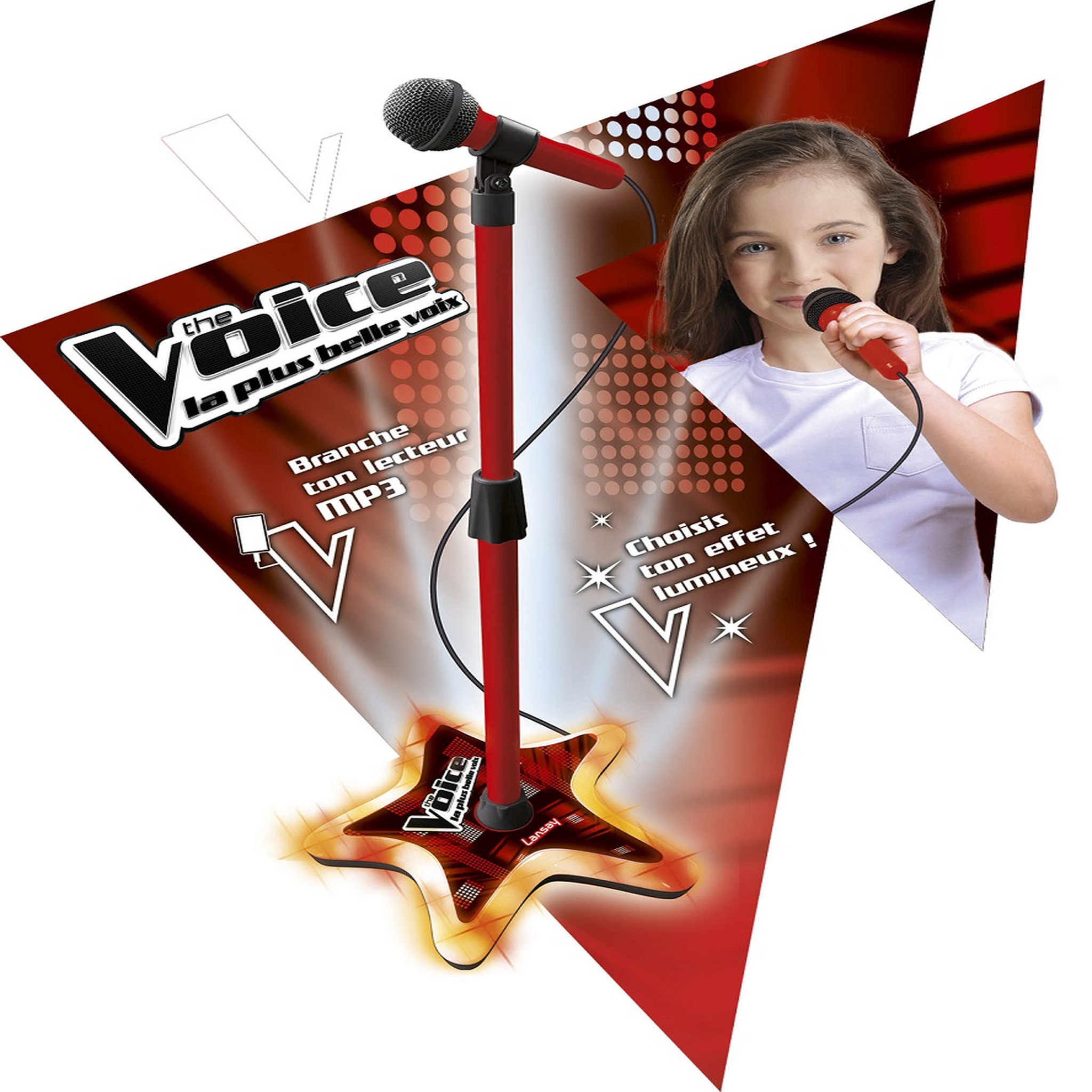 Voir la diapositive 2 : LANSAY Micro sur pied - The Voice