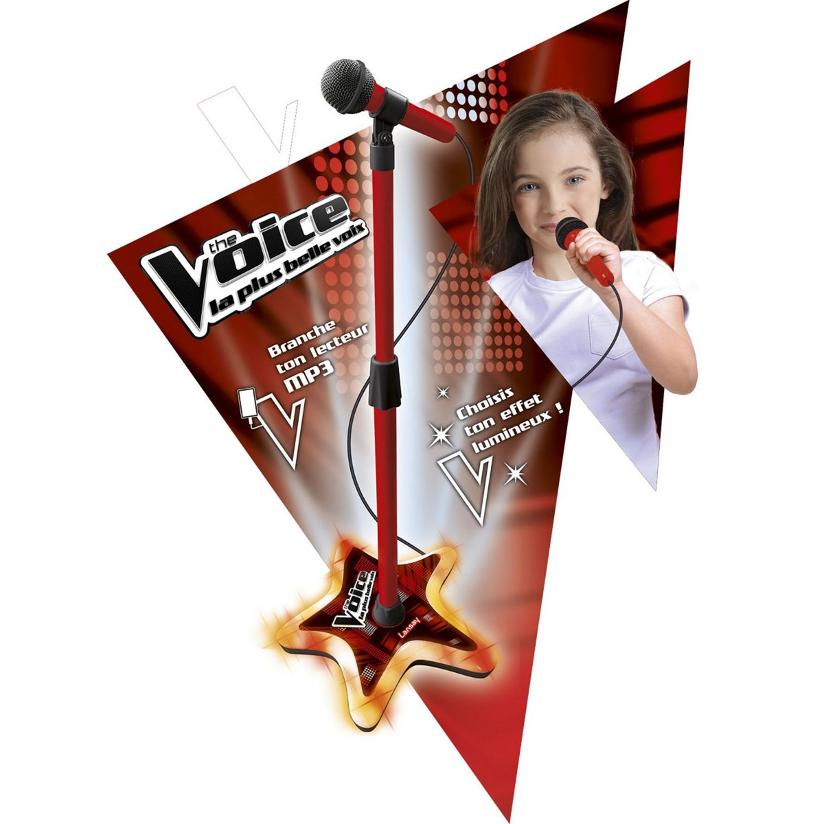 LANSAY Micro sur pied - The Voice