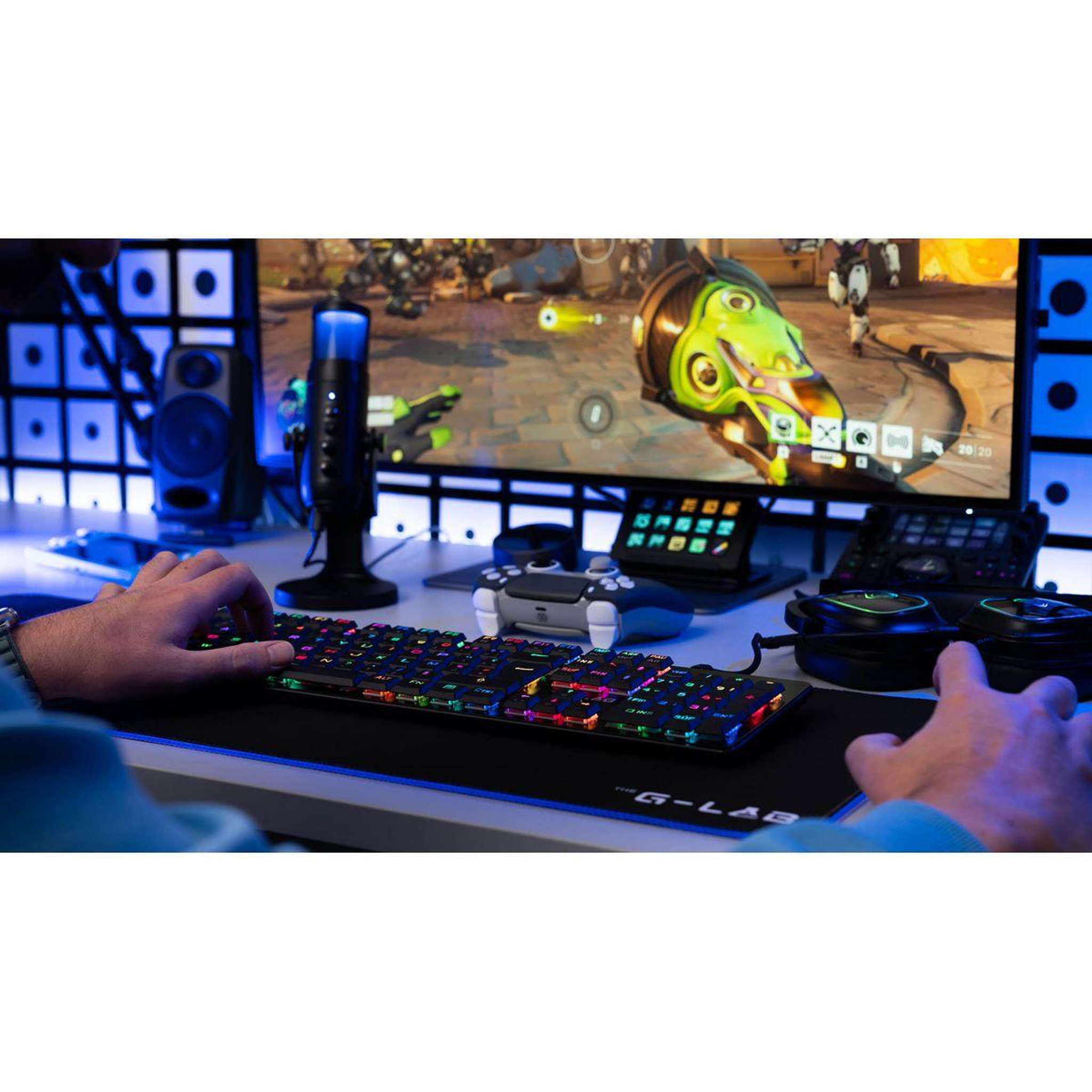 Voir la diapositive 5 : THE G-LAB Clavier gamer KEYZ PLATINIUM FR