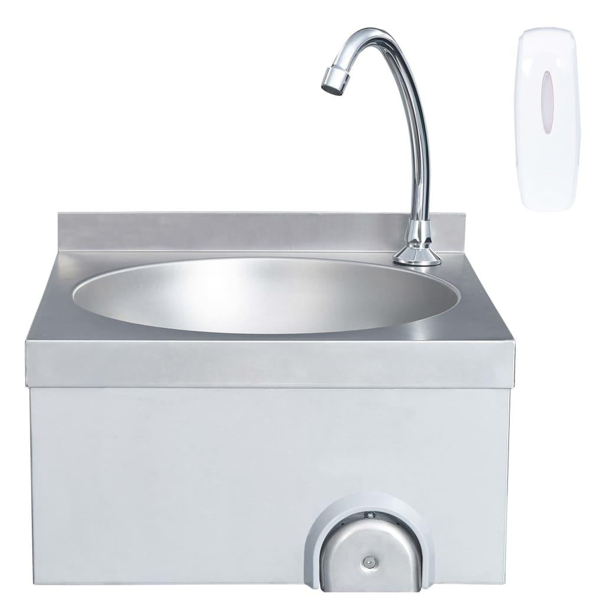 Voir la diapositive 3 : VIDAXL Lavabo de lavage avec robinet et distributeur de savon Inox